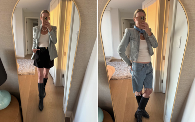 How to wear the shorts with tall boots trend at “our age” 😏